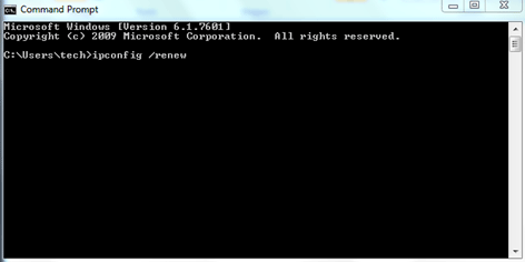 Windows 7 Command Prompt, IP Config